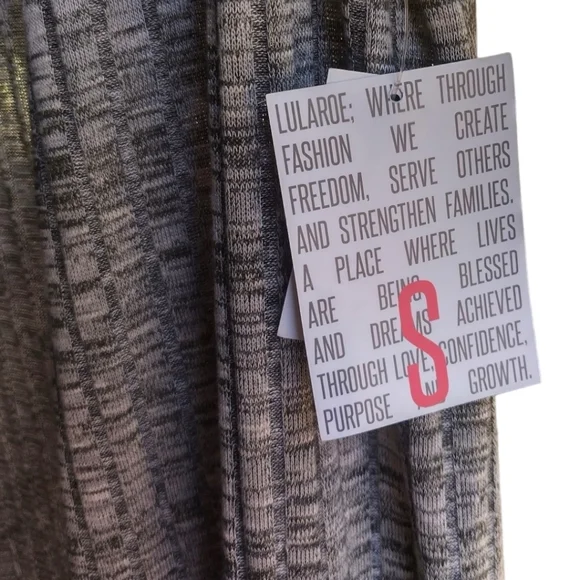 NWT Lularoe Joy Long Line Vest Gray Sz: S - Picture 3 of 8